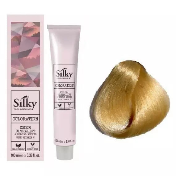 Silky tinta capelli  con vitamina C, BIONDO PLATINO 10