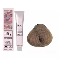 Silky tinta capelli  con vitamina C, BIONDO CHIARO 8