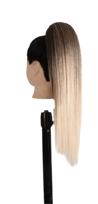 CODA DI CAVALLO LISCIA  biondo degradè  50 cm