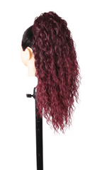 CODA DI CAVALLO Ricci 50cm Rosso degradè